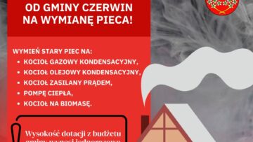 Uzyskaj dofinansowanie od Gminy Czerwin na wymianę pieca!
