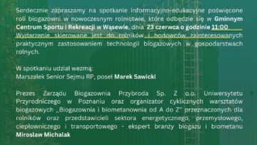 Spotkanie dot. biogazowni rolniczych!