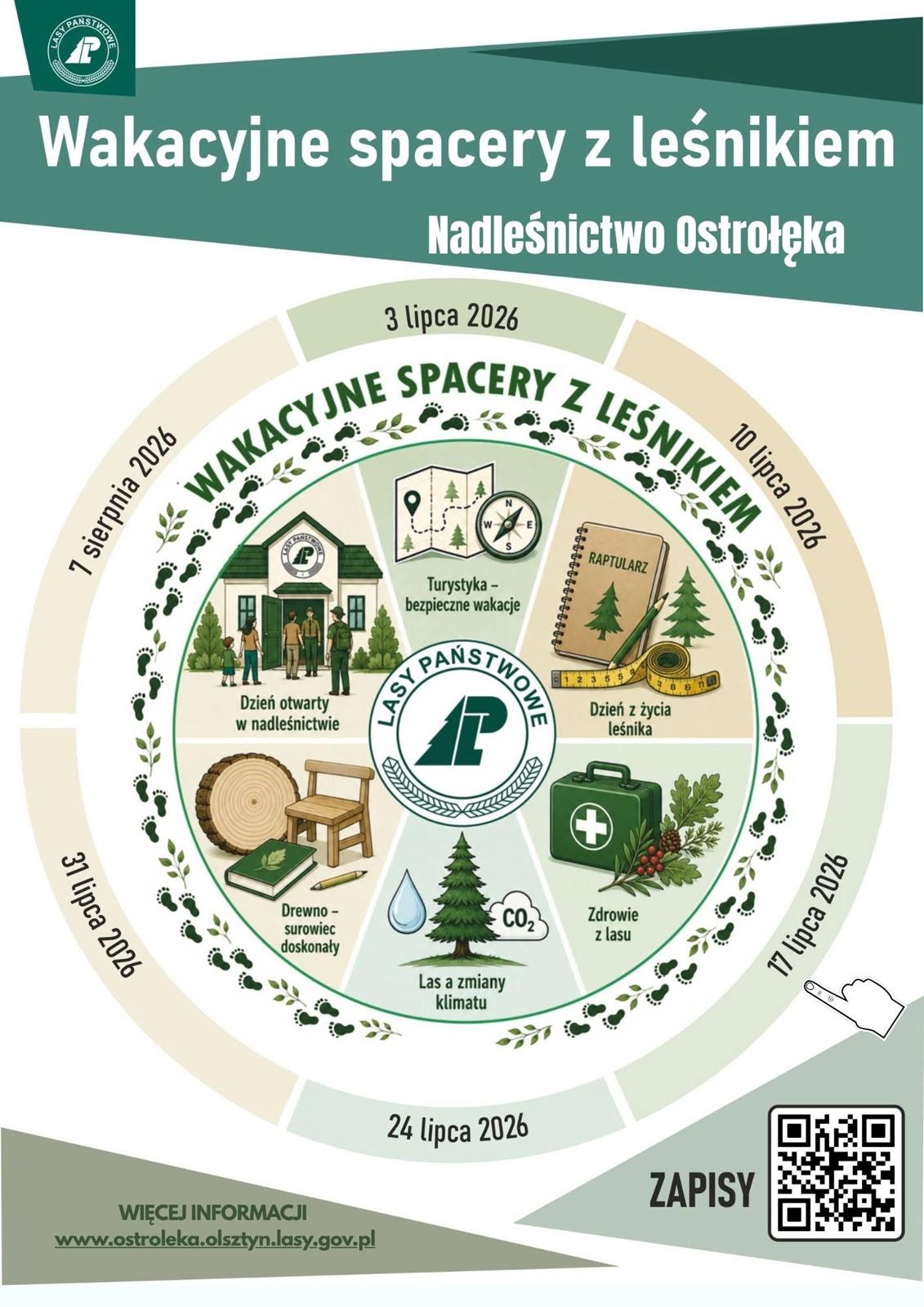Nadleśnictwo Ostrołęka zaprasza na „Wakacyjne spacery z leśnikiem”